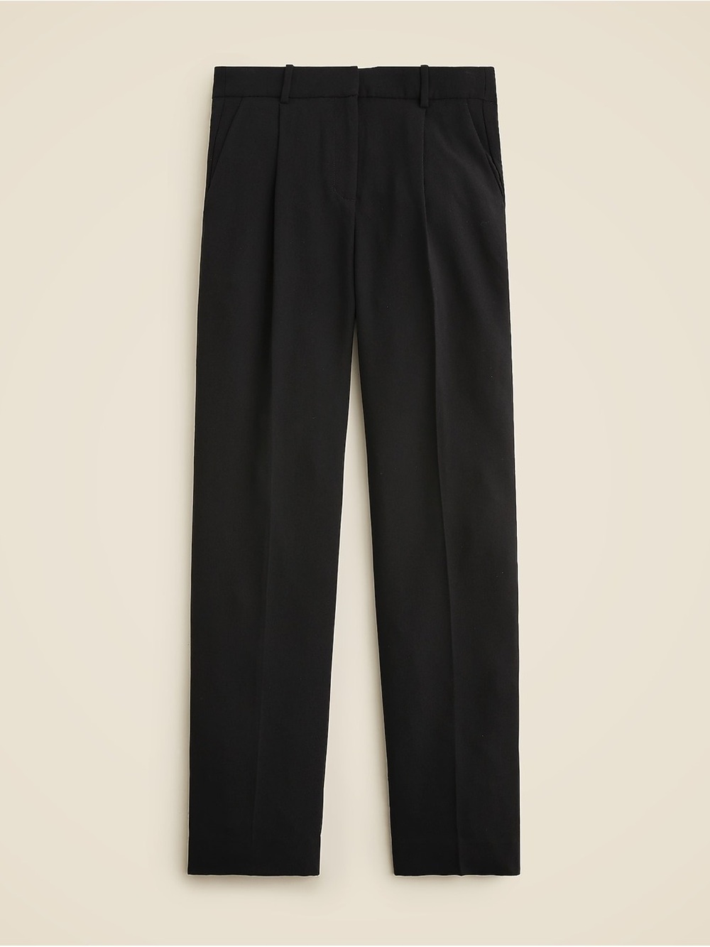NWT J.Crew Essential Pant City Crepe Black 8 Office Career Business Workwear